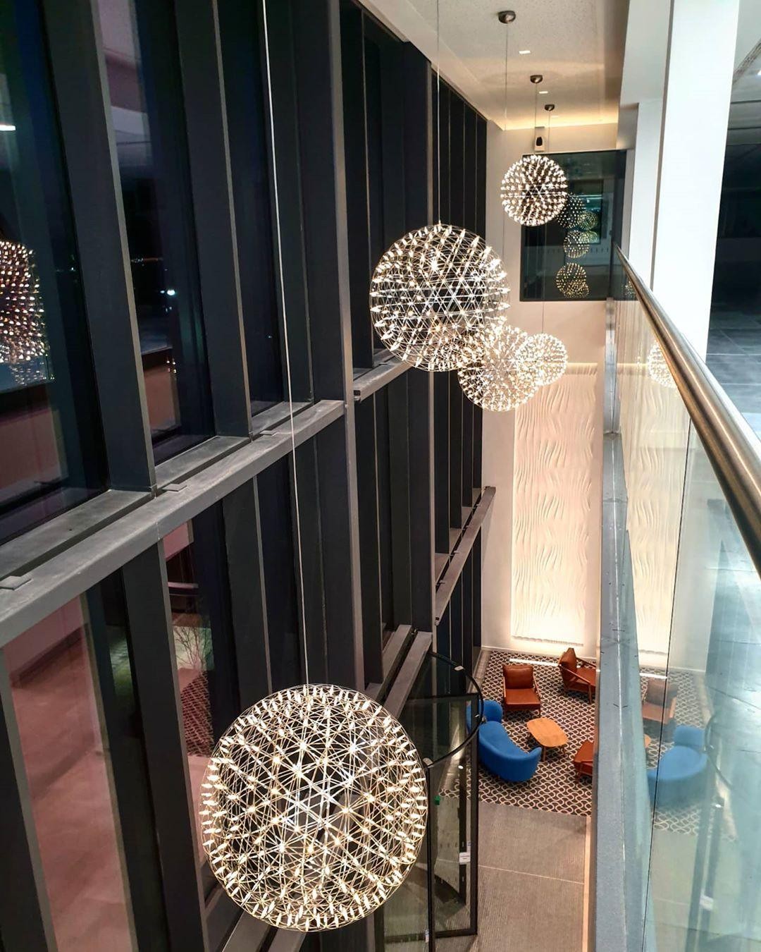 Zilveren Spark Ball hanglamp HL1407