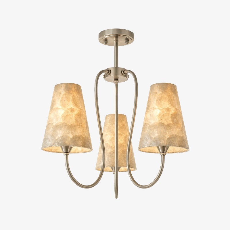 Micahell Moderne Schelp Hanglamp - Sculpturale Kroonluchter met Meerdere Lampen voor de Woonkamer HL3532