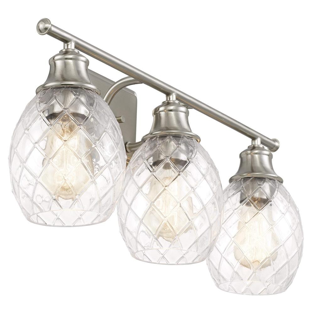 Moderne Boerderij Geborsteld Nikkel Glazen Wandlamp HL235
