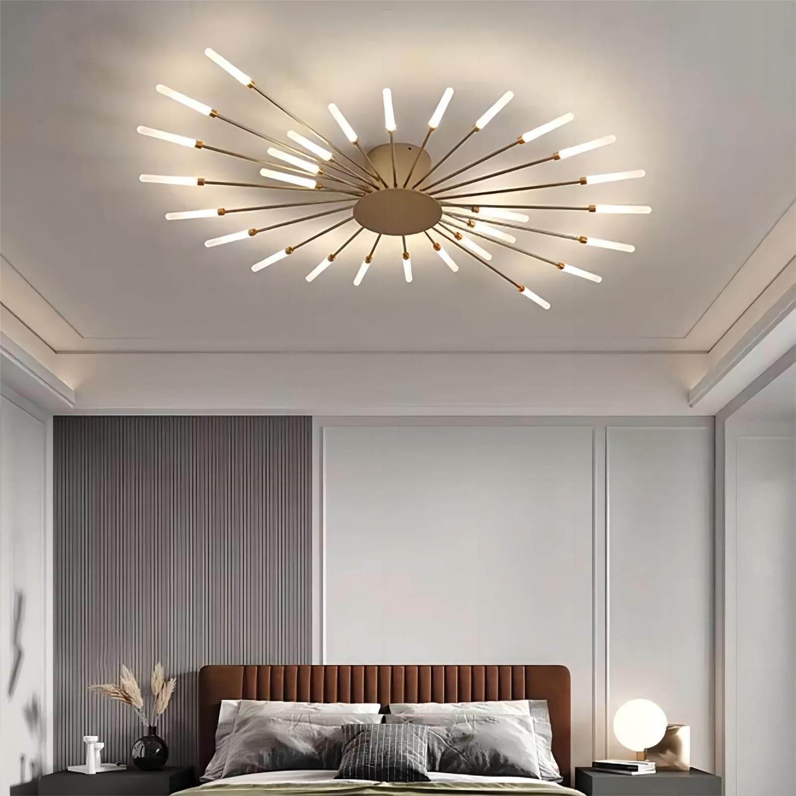 Moderne Spoetnik vuurwerk LED vertakkingsplafondlamp HL108