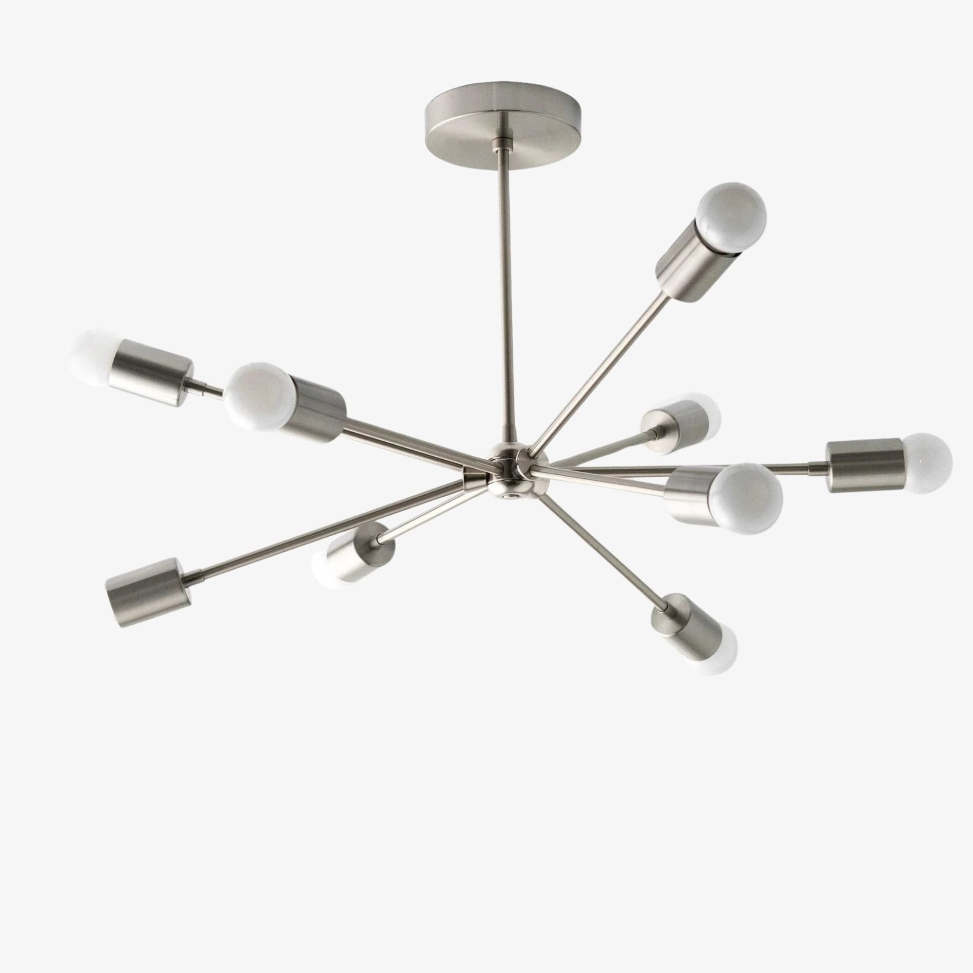 Mobilux Line Mid Century Sputnik Kroonluchter - Moderne Plafondlamp van Messing HL1679