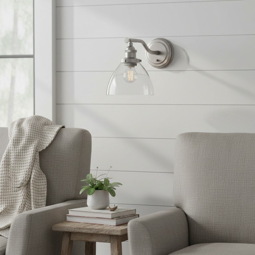 Novera wandlampencollectie - Glazen kap in messing, zilver, nikkel en koper - Residentieel en boutique horeca HL2034
