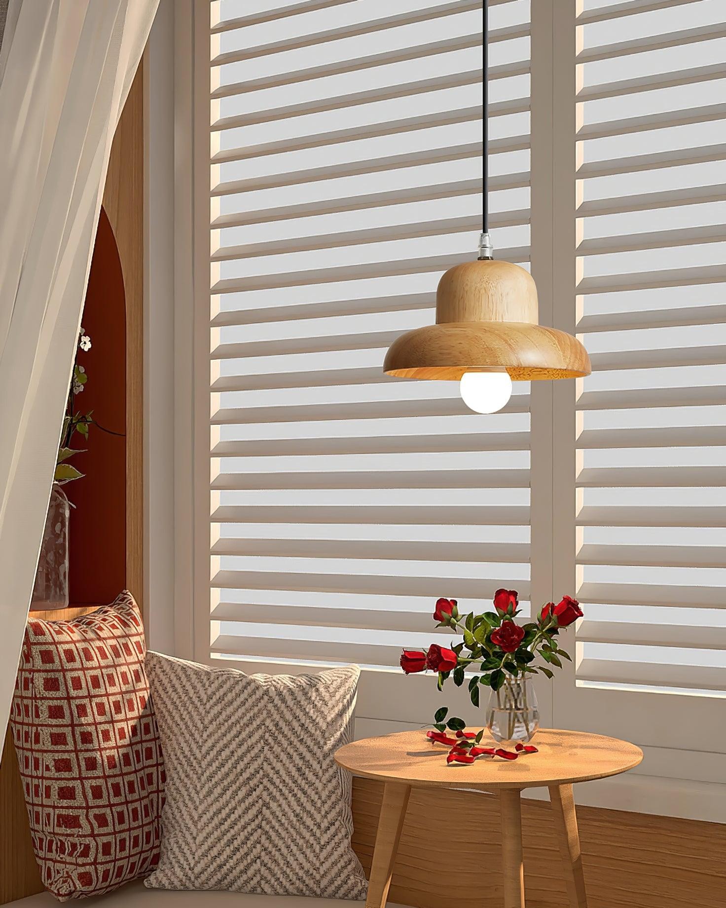 Houten Hoed Hanglamp HL919