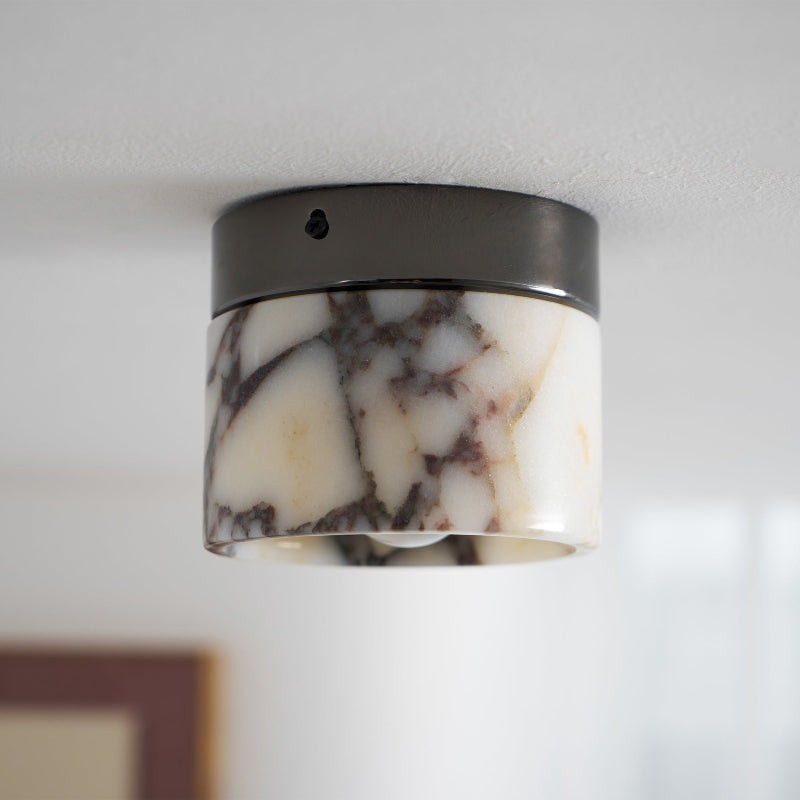 Ronde marmeren plafondlamp HL3180