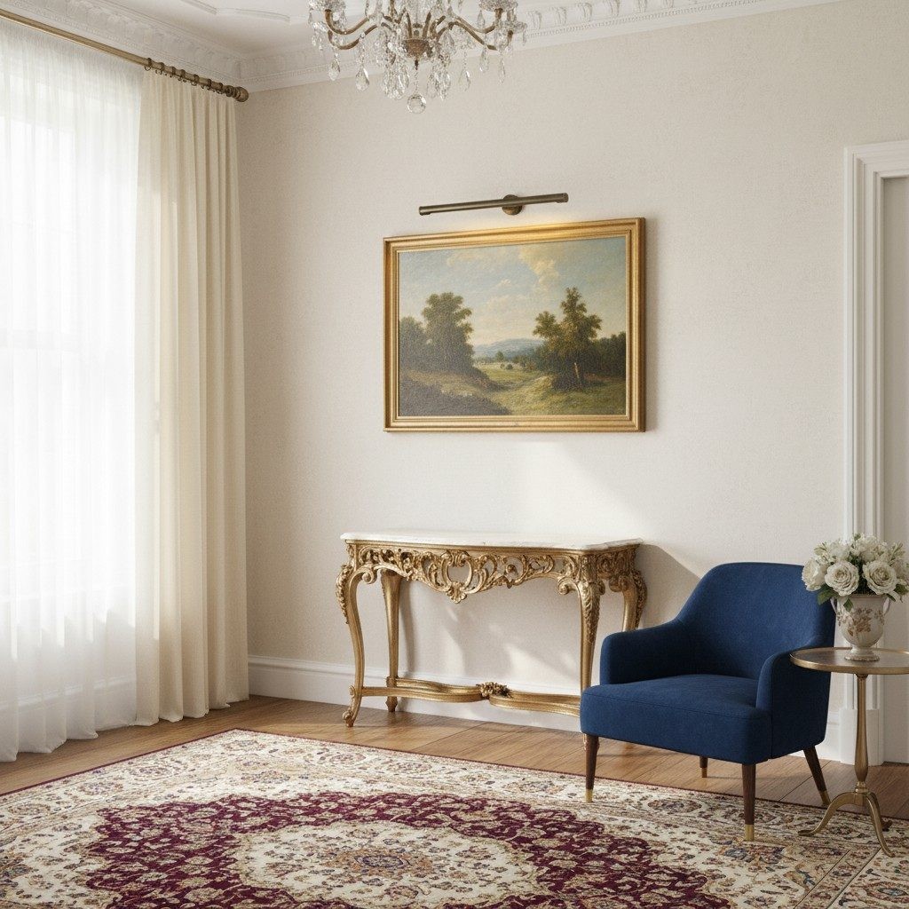 Aurix wandlamp voor kunstwerken - Schilderijlamp met verouderde afwerking voor het accentueren van schilderijen HL2377