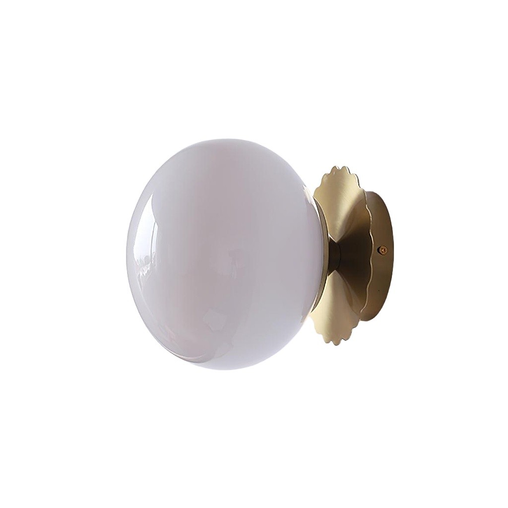 Middeleeuwse Bauhaus Glazen Bal Wandlamp HL290