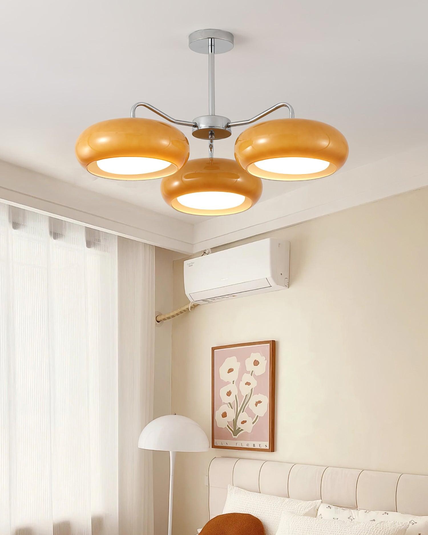 Moderne 3-lichts chromen plafondlamp HL896