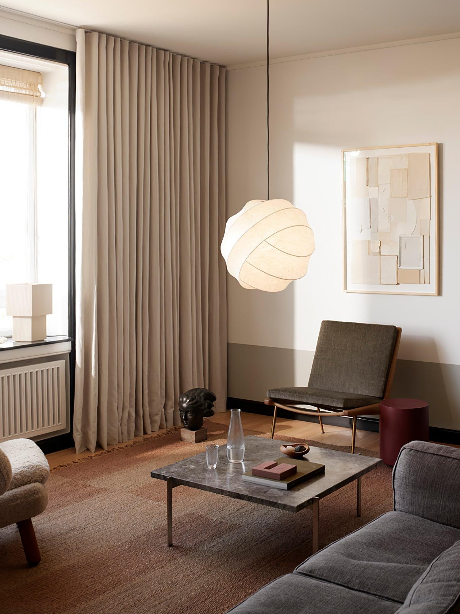 Wabi-Sabi Stijl Fiber Cocoon Hanglamp HL861