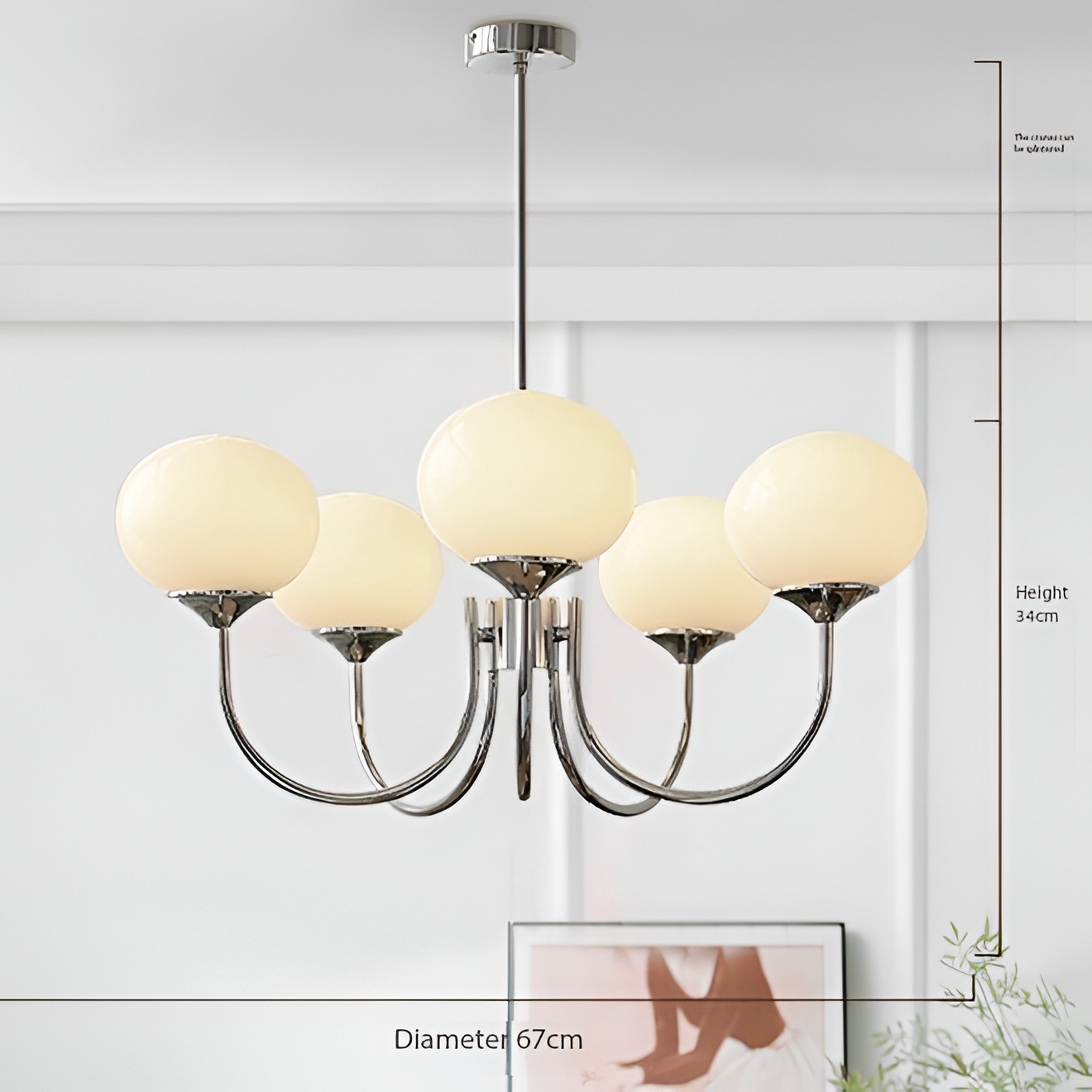Marshmallow Moderne Glazen Kroonluchter HL3329