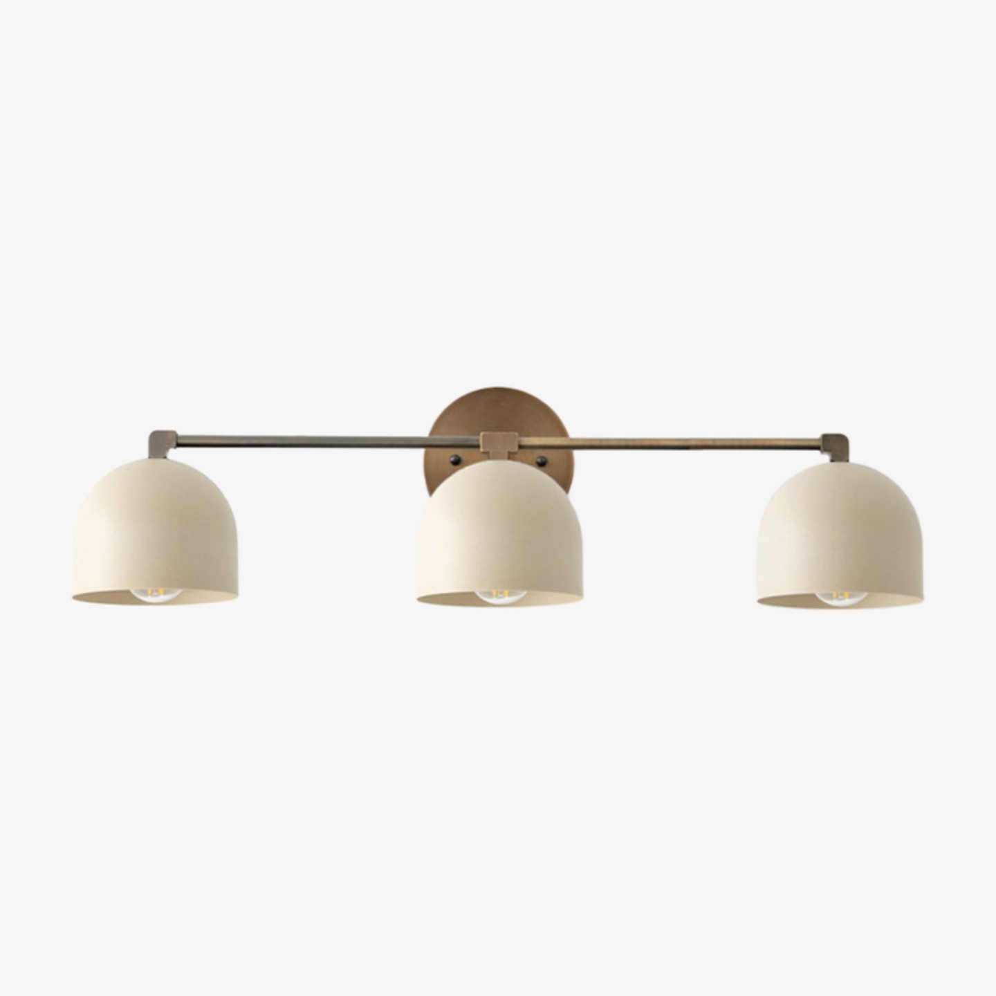 Metio Dome Mid-Century Diepe Bolvormige Kaptafellamp - Messing Wandlamp HL1774