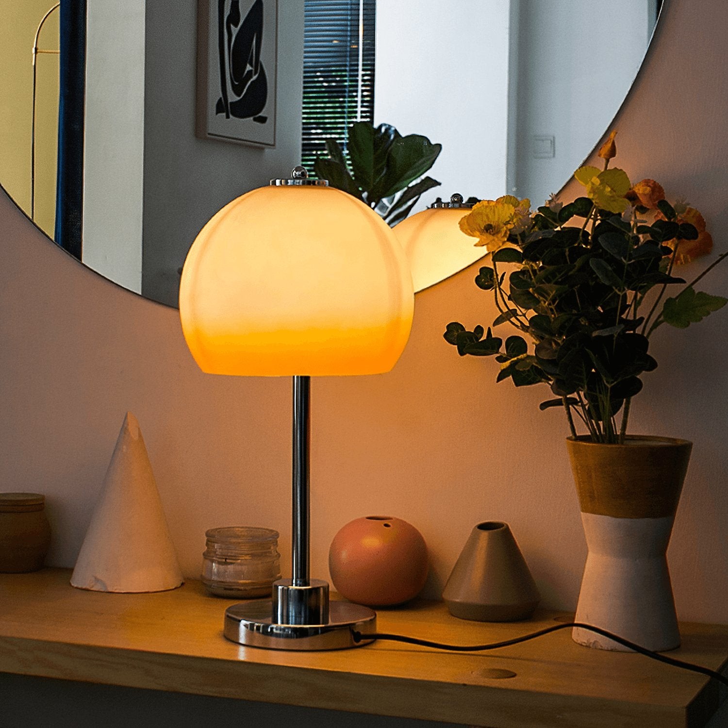 Retro Paddestoel Tafellamp HL782