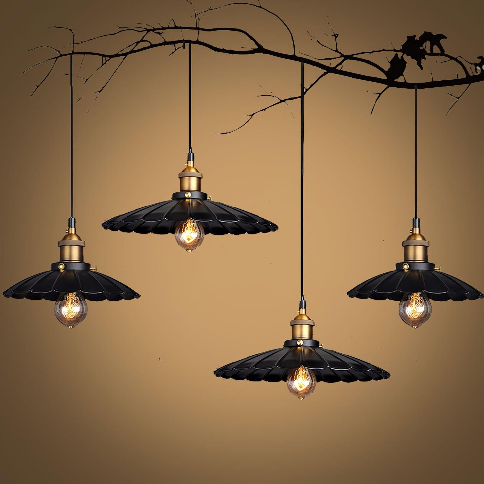 Hanglamp met zwarte rok HL2912