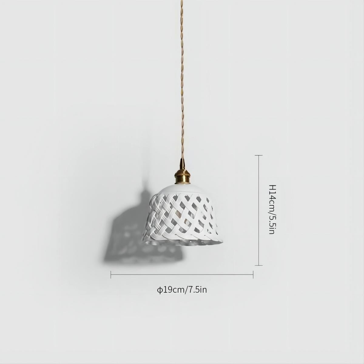 Moderne Witte Keramische Hanglamp voor de Woonkamer HL45
