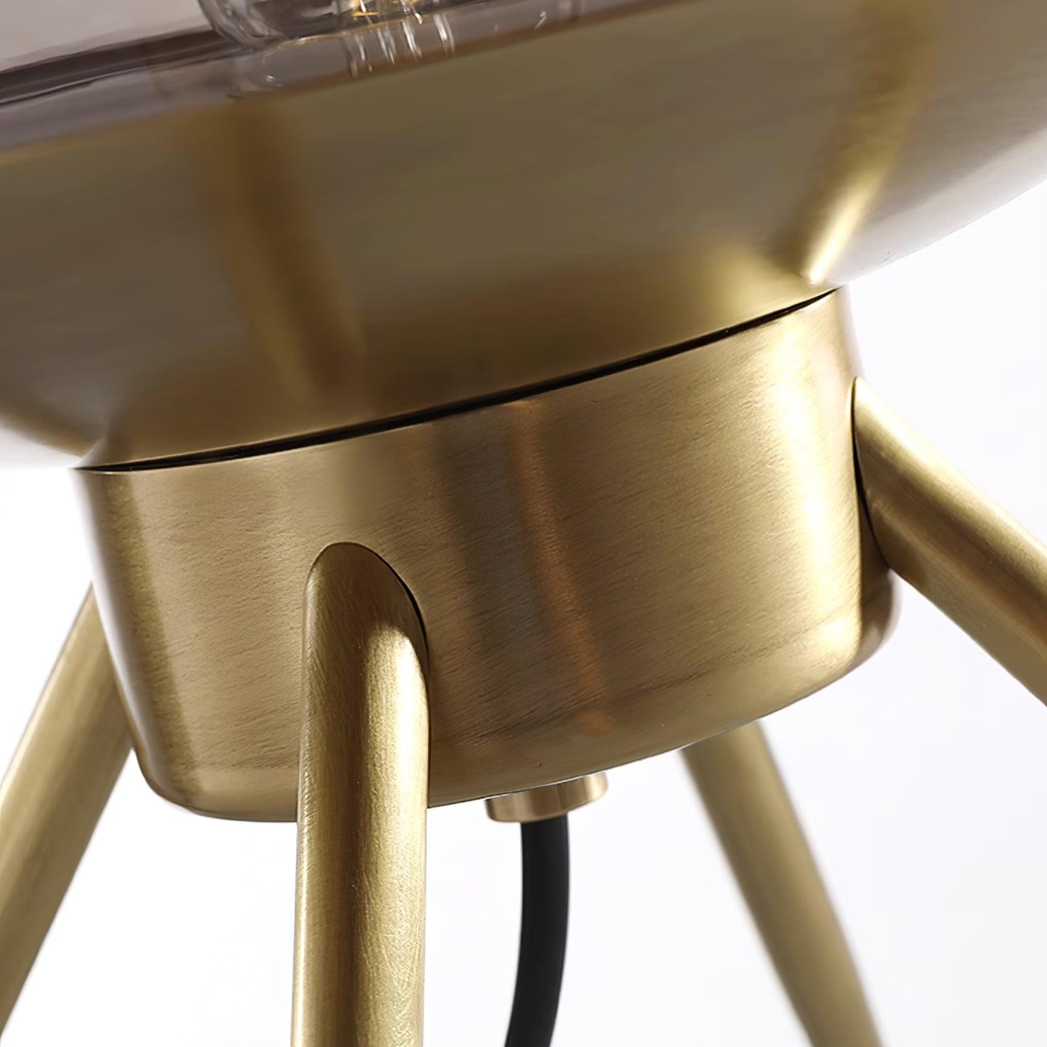 Luxe persoonlijkheid gekleurde glazen afdekking hoge tafellamp HL700