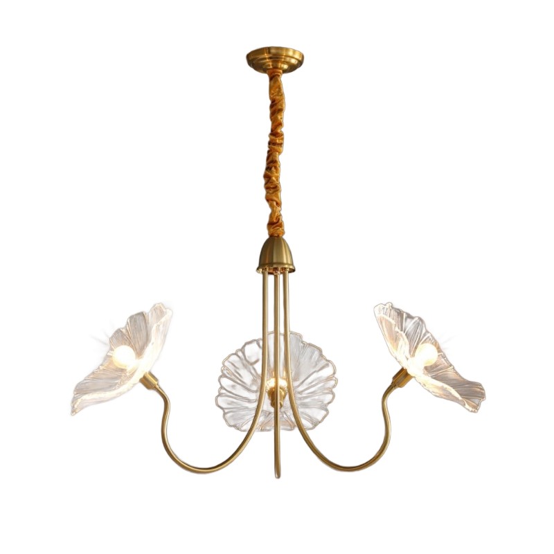 Nordic Lotusblad Glazen Bloem Hanglamp HL277