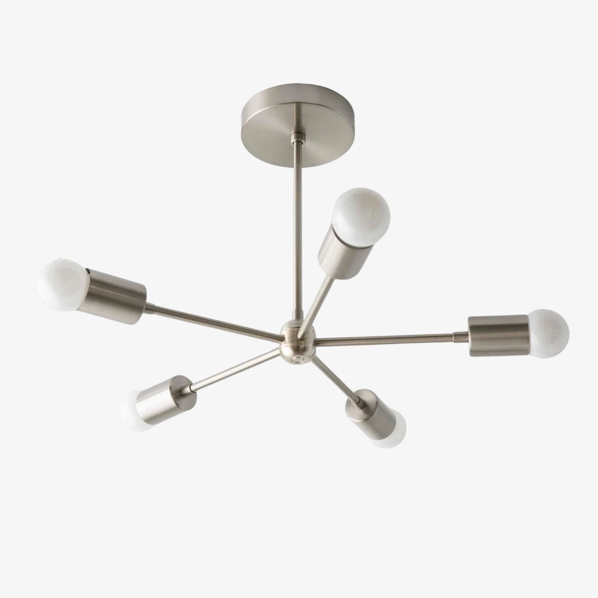 Mobilux Line Mid Century Gold Sputnik Kroonluchter - Geometrische Messing Armatuur HL1687