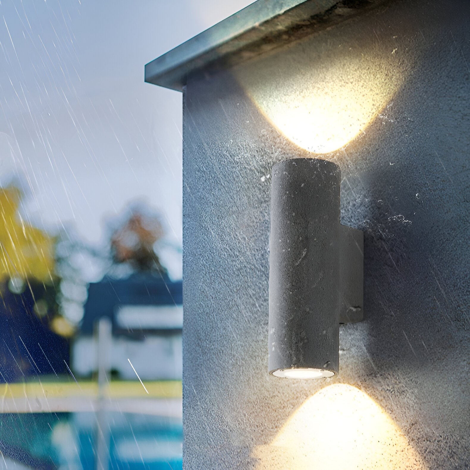 Midnight Glow Minimalistische Cement Binnen/Buiten Wandlamp HL3330
