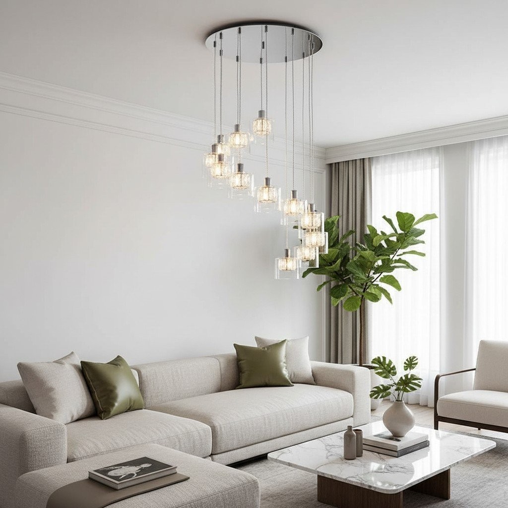 Glomara Sculpted Metal Pendant Lamp - Transitional Sconce Sferic Lighting Ambient Lighting for Bedrooms and Entryways HL2186