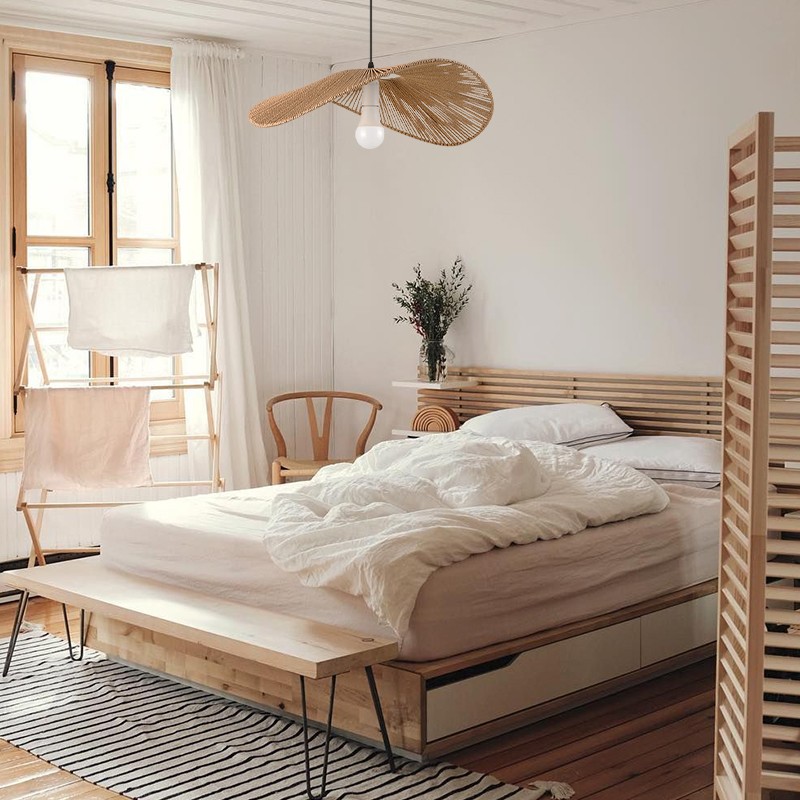 Rustieke Wabi Sabi Strohoed Hanglamp HL206