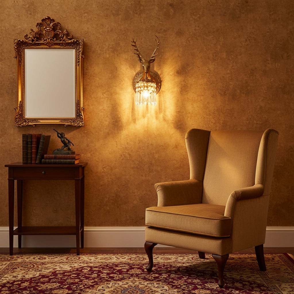 Wandlamp met geweikristal HL3293