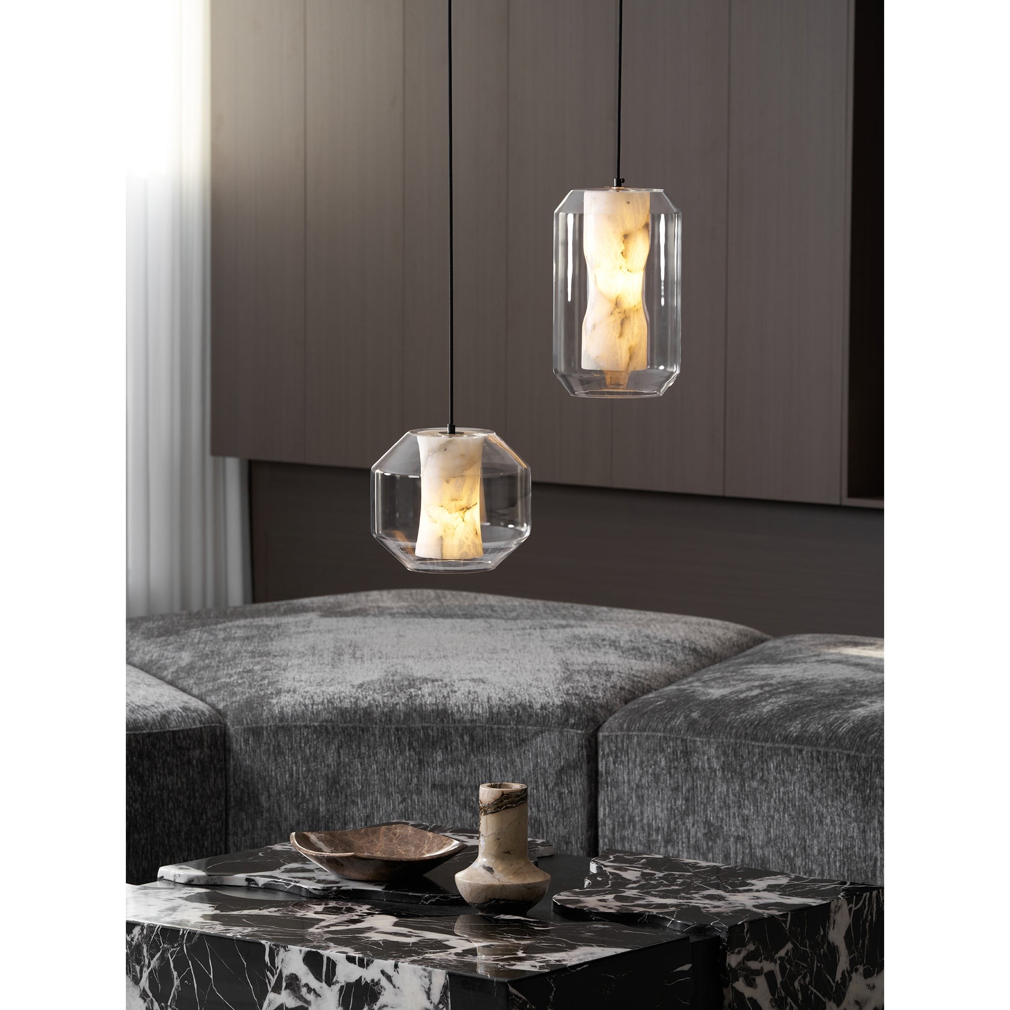 Hanglamp van albastglas HL2997