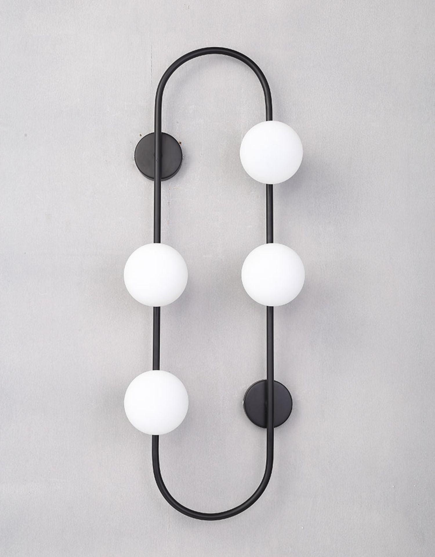 Nordic Modern Geometrische Glazen Bol Wandlamp HL400
