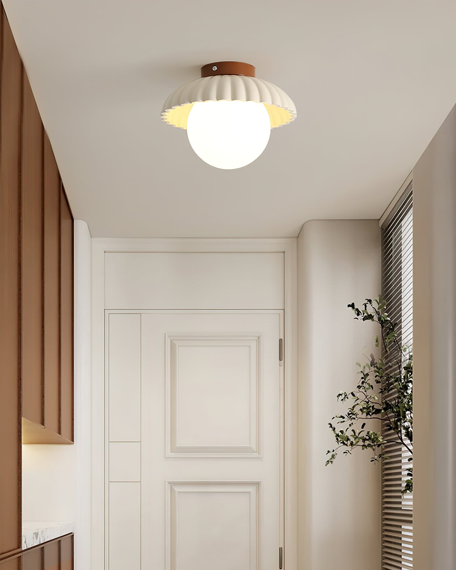 Alien Cream Stijl Plafondlamp HL348
