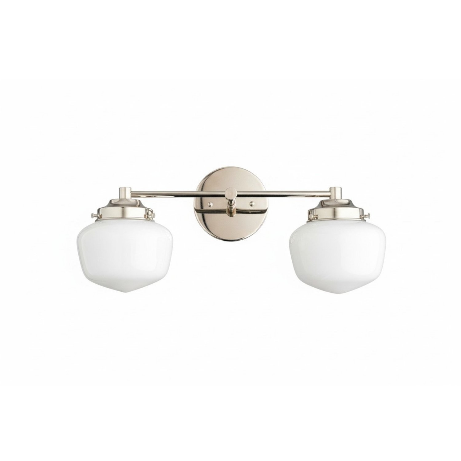 Opalume glazen Art Deco badkamerlamp - wandlamp met witte glazen kappen HL1668