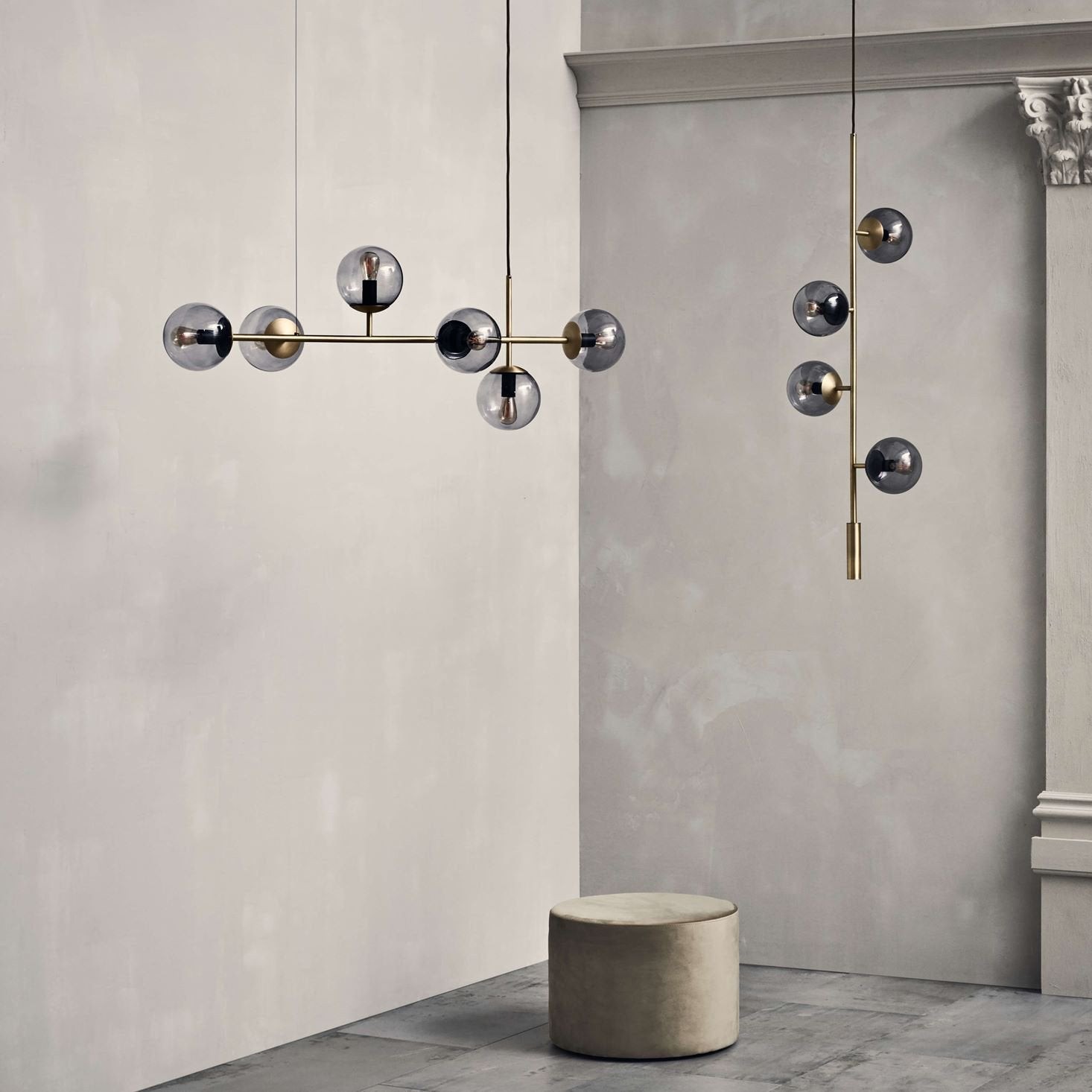 Orb moderne glazen bol hanglamp voor woonkamer
