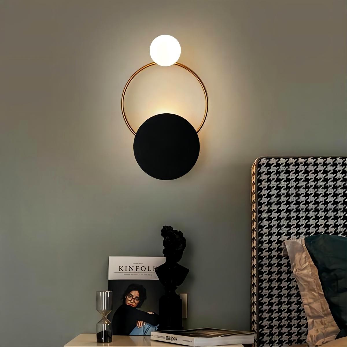 Drie cirkel wandlamp