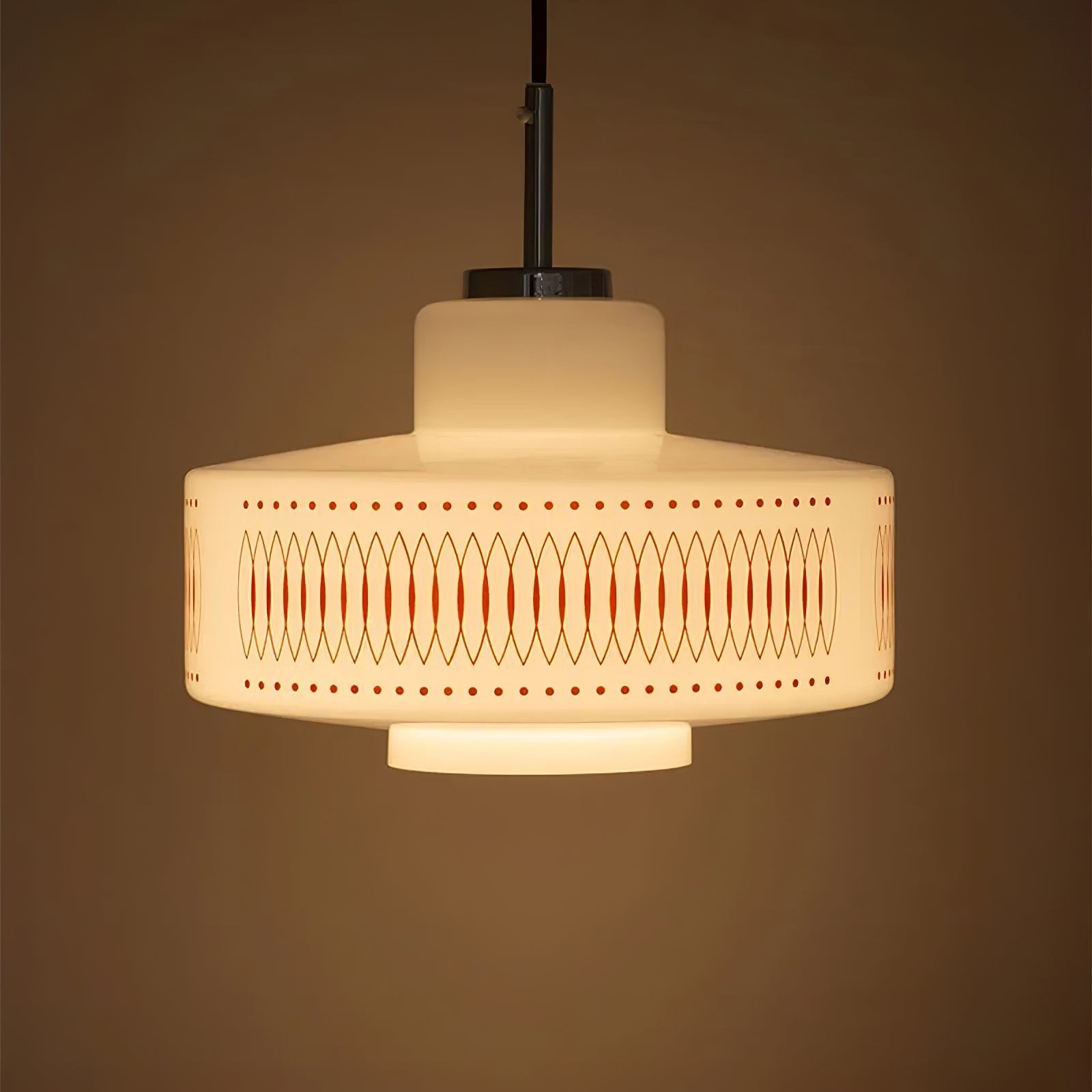 Moderne glazen hanglamp in de vorm van een kalebas HL354