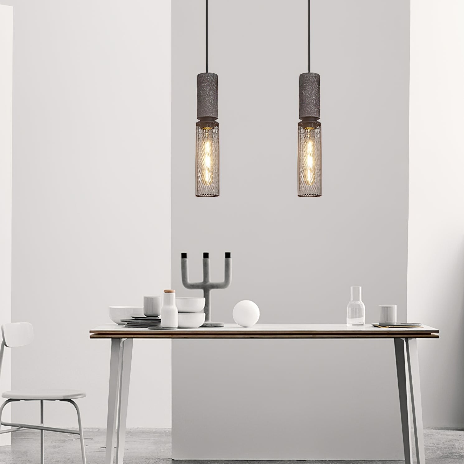 Cement Mesh Hanglamp HL503
