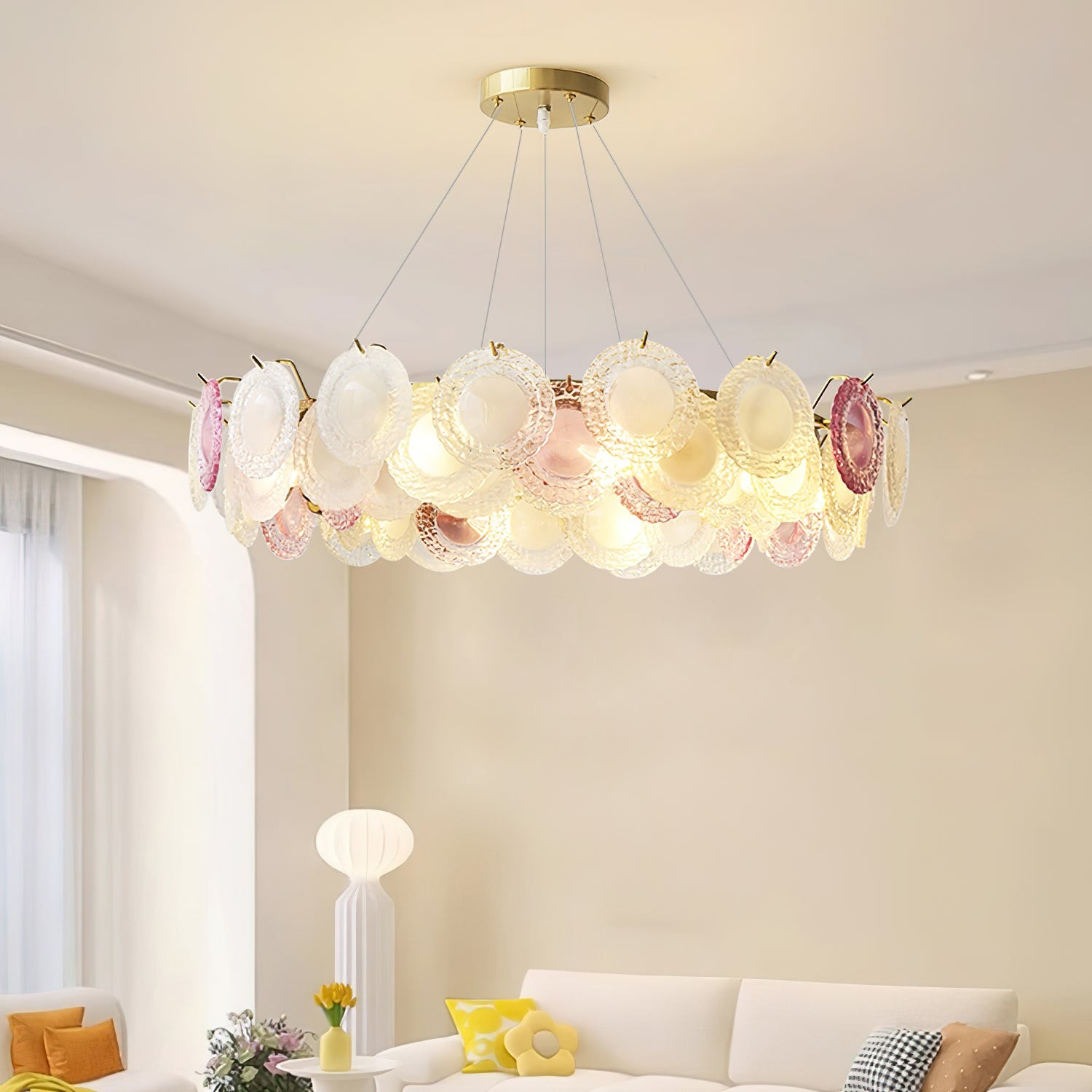 Ronde regenboog kroonluchter HL1144