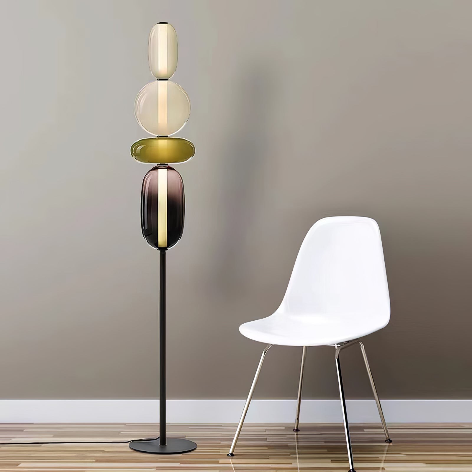 Nordic creatieve minimalistische luxe glazen vloerlamp voor woonkamer HL407