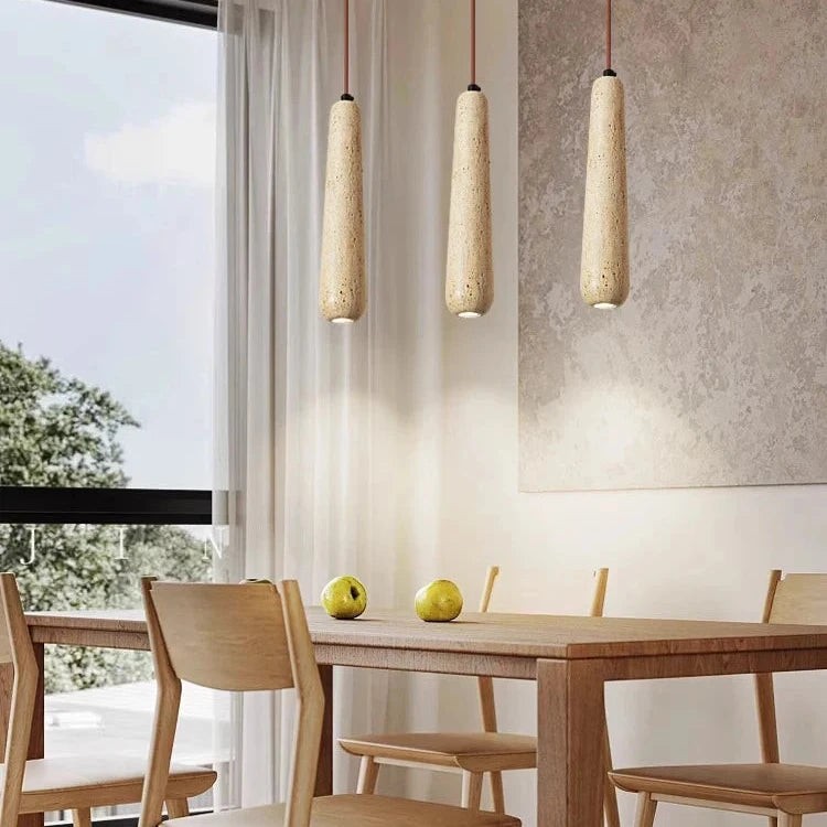 Travertin buis hanglamp HL3475