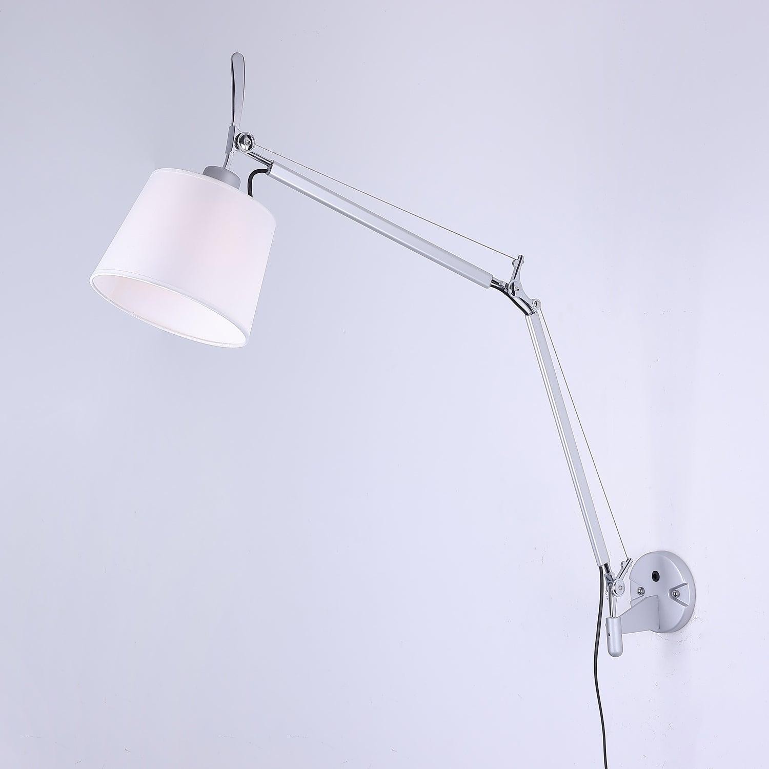 Moderne metalen wandlamp met emmerdesign en wip HL1109