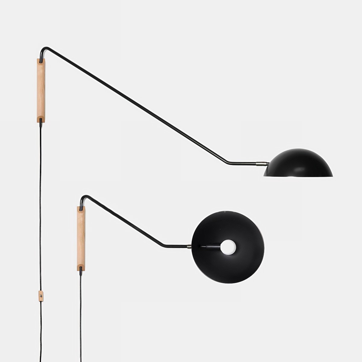 Moderne Swing Dome Messing Wandlamp