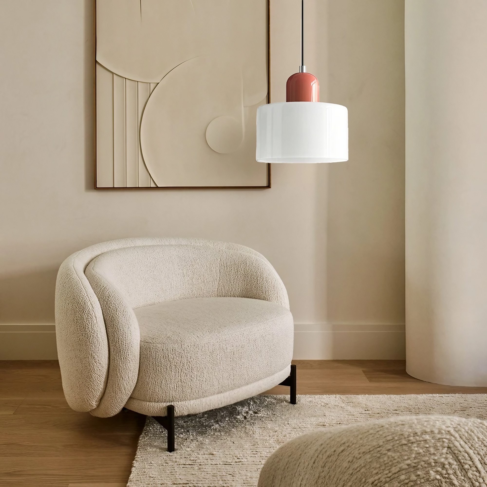 Kalo Cilinder Hanglamp - Glazen Lamp in Scandinavische Stijl voor Eet en Slaapkamer HL107