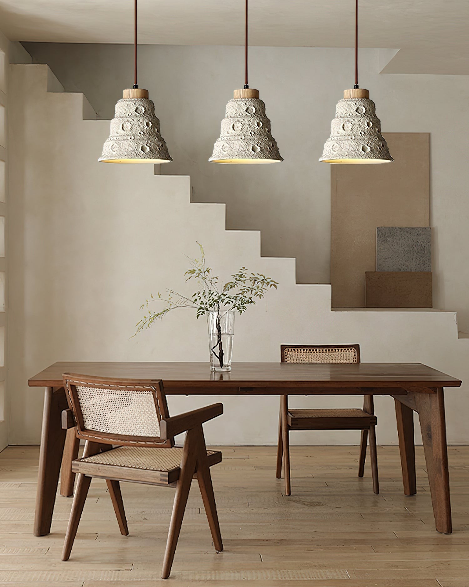 Japanse Wabi Sabi cementen belvormige hanglamp HL939