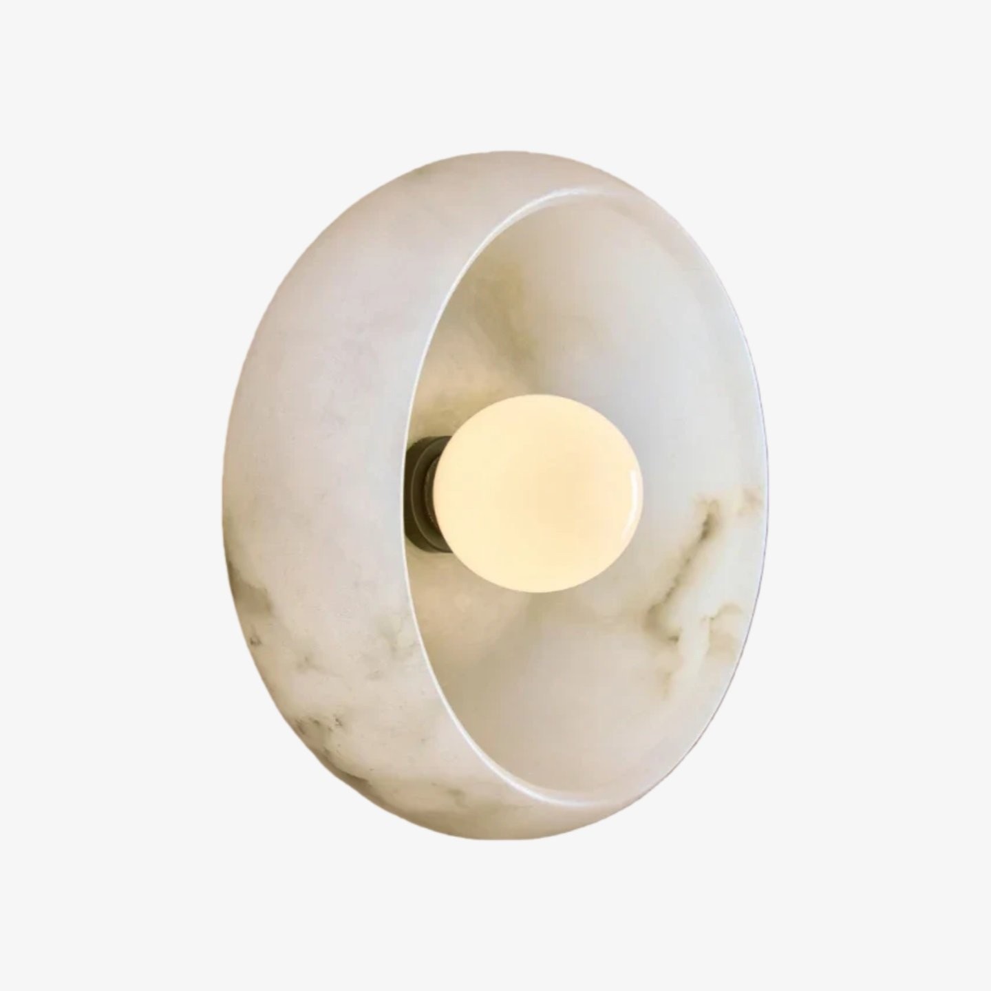 Haelen Alistair Retro Wandlamp met Komvormige Kap - Gebogen, Semi-Transparant Ontwerp voor de Woonkamer HL1998