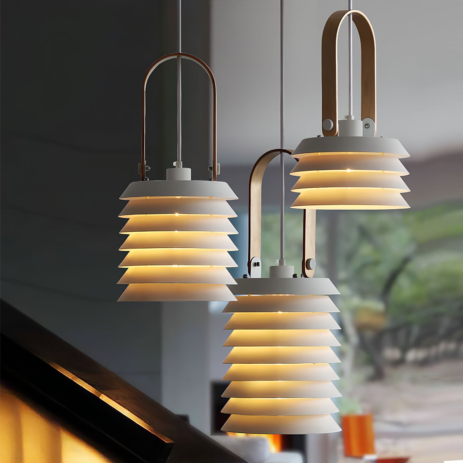 Minimalistische hanglamp in lantaarnstijl HL2973