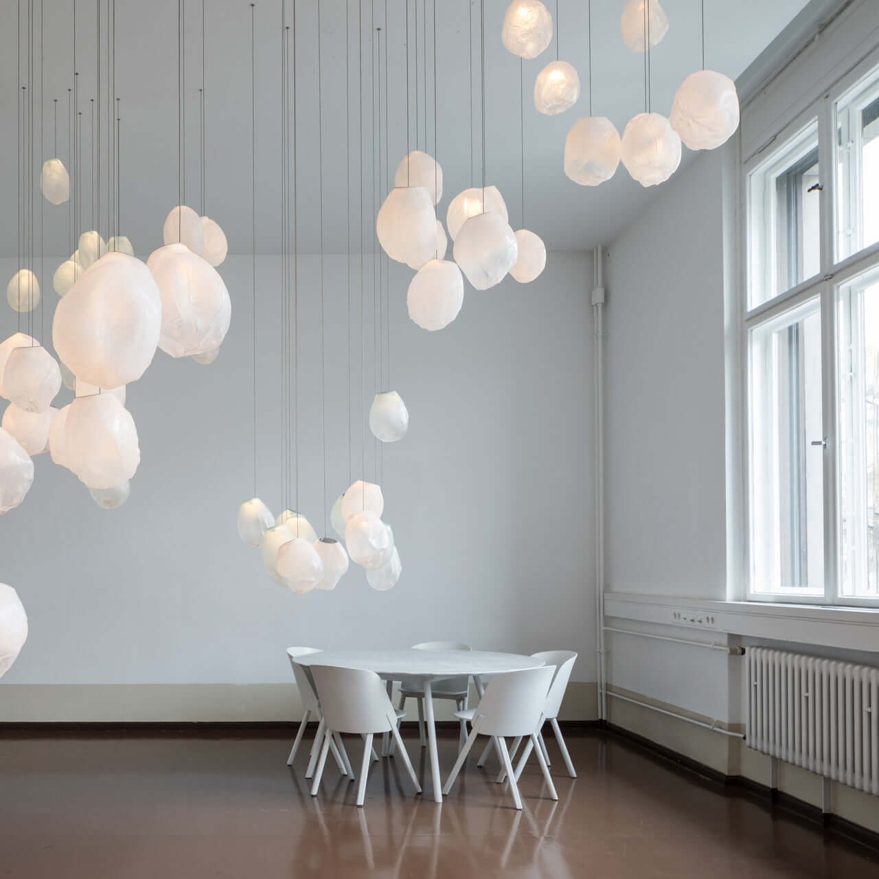 Hanglamp van geblazen vloeistofglas HL1304