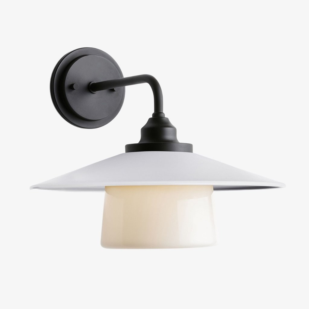Cordax Utility-geïnspireerde wandlamp - Metaal en glas voor binnen- en buitendecoratie HL2273