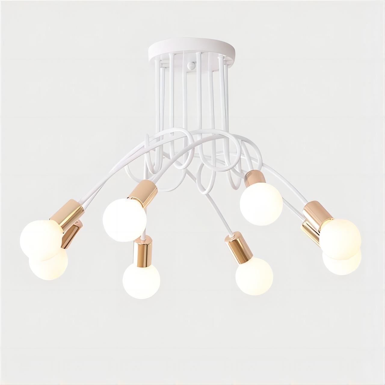 Scandinavische creatieve twist multi head kroonluchter HL174