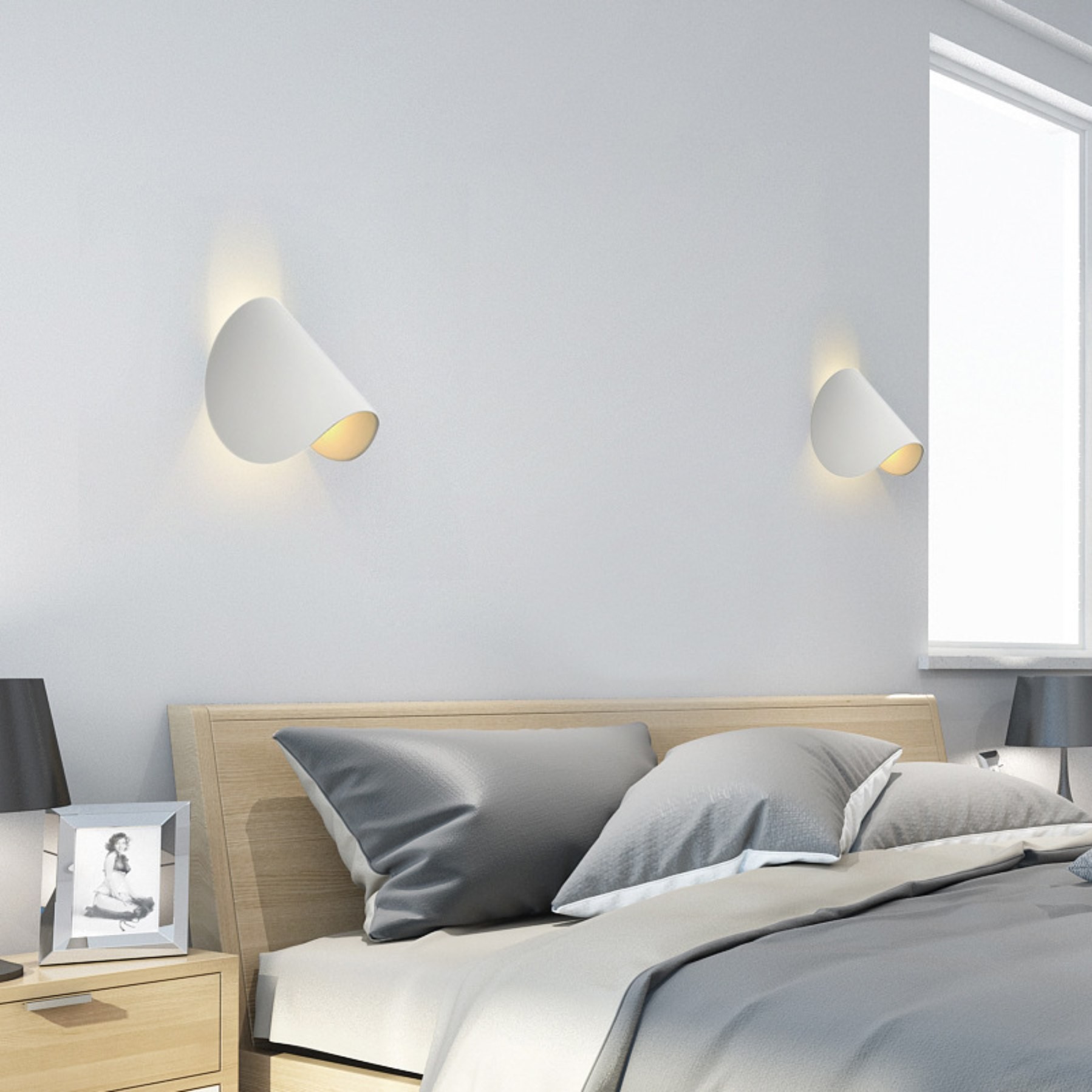 Moderne Creatieve Draaibare Boogvormige Wandlamp HL322