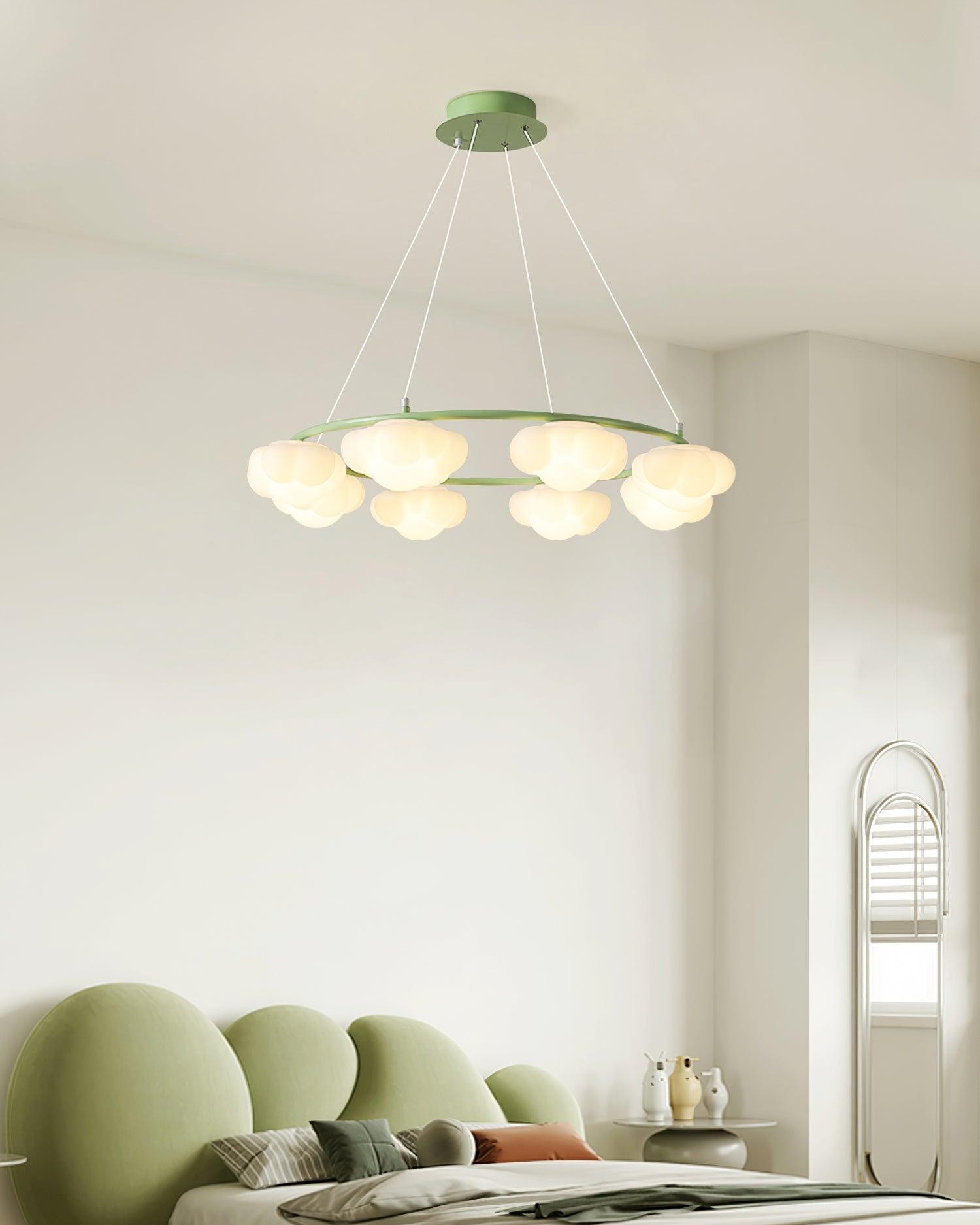Crèmekleurige stijl creatieve persoonlijkheid wolken kroonluchter HL893