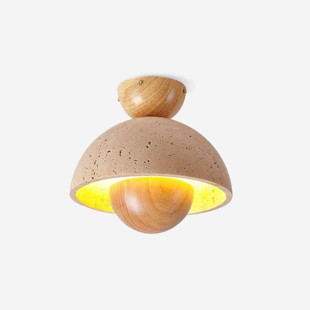 Japanse houten omgekeerde plafondlamp HL884