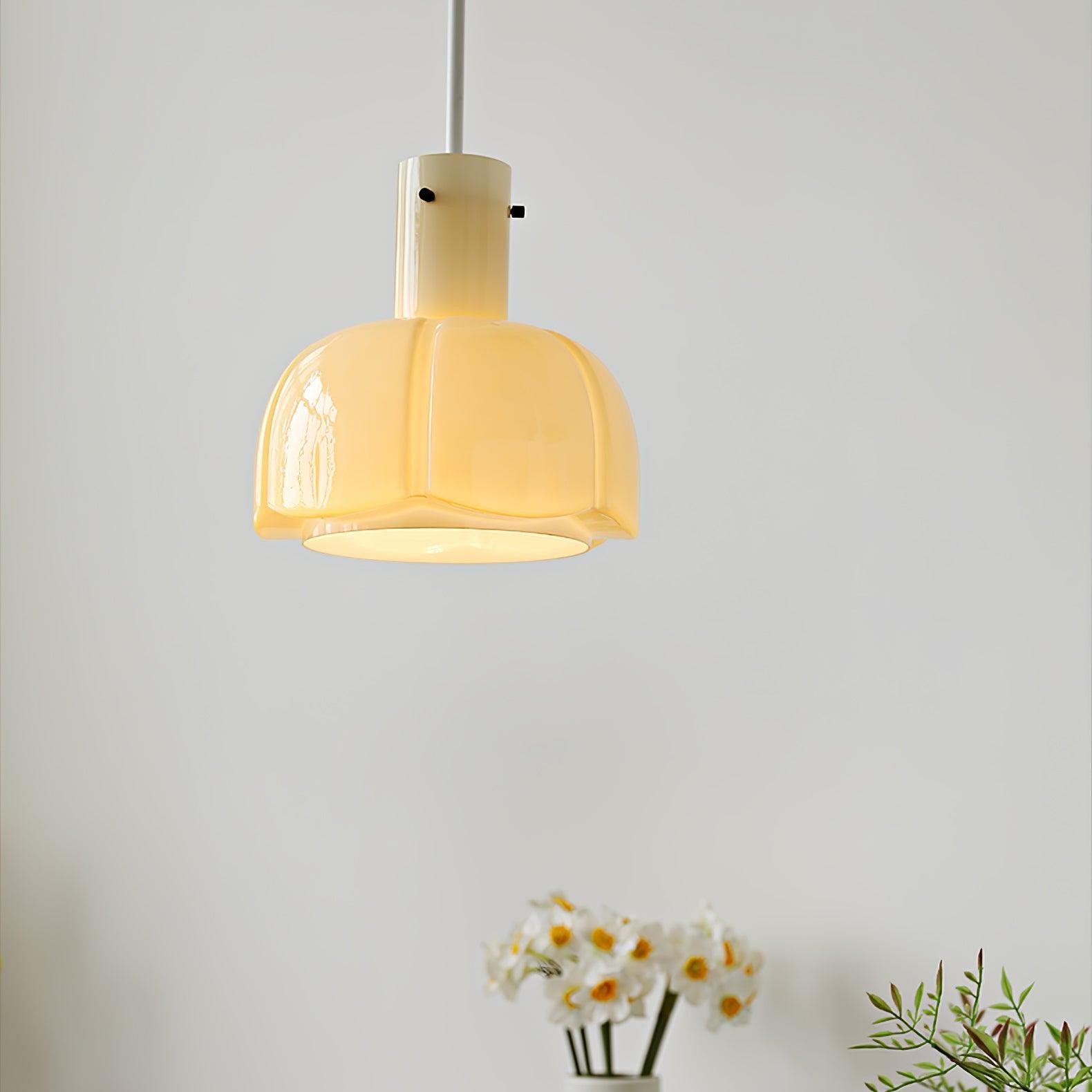 Middeleeuwse stijl glazen knop hanglamp HL619