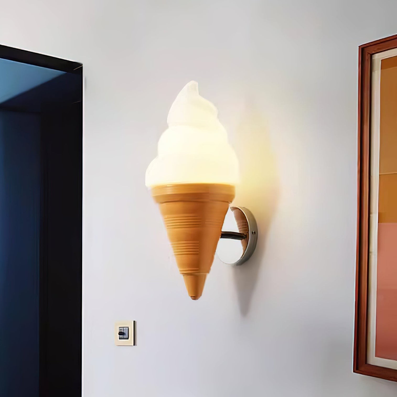 Eenvoudige ijsjeswandlamp HL1186