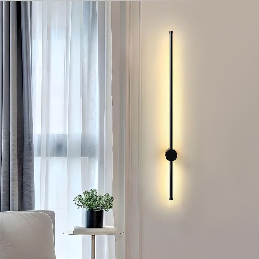 Industriële zwarte lineaire LED wandlamp HL159